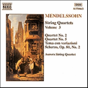 Mendelssohn Felix - String Quartets Vol 3 i gruppen Externt_Lager / Naxoslager hos Bengans Skivbutik AB (642665)