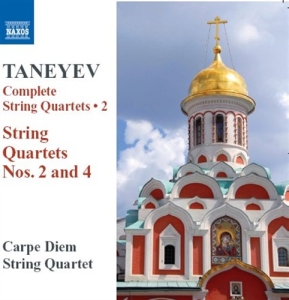 Taneyev - String Quartets i gruppen Externt_Lager / Naxoslager hos Bengans Skivbutik AB (650829)