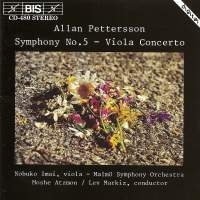 Pettersson Allan - Symfoni 5 / Violakonsert i gruppen Externt_Lager / Naxoslager hos Bengans Skivbutik AB (652437)