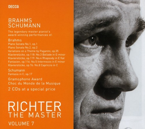 Richter Sviatoslav Piano - Plays Schumann/Brahms Master Vol 7 i gruppen CD / Klassiskt hos Bengans Skivbutik AB (653631)