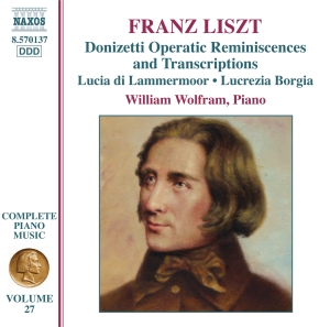 Liszt - Donizetti Opera Transcriptions i gruppen Externt_Lager / Naxoslager hos Bengans Skivbutik AB (660519)