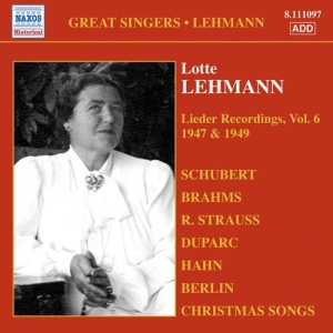 Lehmann - Lieder Recordings Vol 6 i gruppen Externt_Lager / Naxoslager hos Bengans Skivbutik AB (660644)
