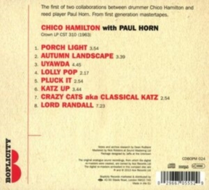 Hamilton Chico With Paul Horn - Chico Hamilton With Paul Horn i gruppen CD / Jazz hos Bengans Skivbutik AB (705759)