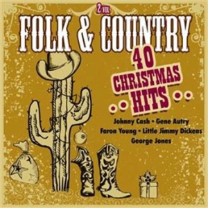 Blandade Artister - Folk & Country- 40 Christmas Hits i gruppen CD / Country hos Bengans Skivbutik AB (923695)