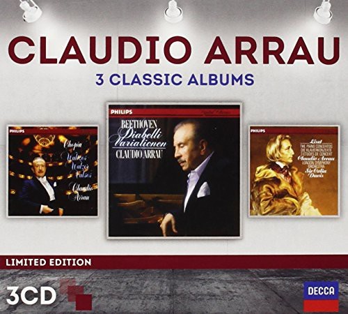 Arrau Claudio Piano - Three Classic Albums (Ltd 3Cd) i gruppen CD / Klassiskt hos Bengans Skivbutik AB (986462)