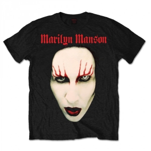 Marilyn Manson Red Lips Mens Black TS in the group Minishops / Marilyn Manson at Bengans Skivbutik AB (V-2628246)