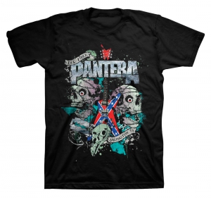 Pantera Texas Skull Mens Black T Shirt i gruppen ÖVRIGT / Merchandise hos Bengans Skivbutik AB (V-2628254)