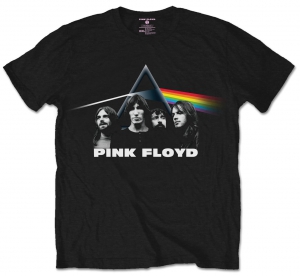 Pink Floyd DSOTM Band & Prism Black Mens T Shirt i gruppen Minishops / Pink Floyd hos Bengans Skivbutik AB (V-2628292)