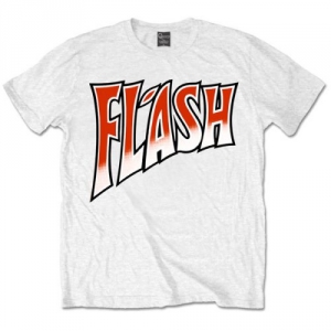 R: Queen Flash Gordon Mens White T Shirt i gruppen ÖVRIGT / Merchandise hos Bengans Skivbutik AB (V-2628305)