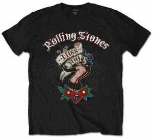 Rolling Stones Miss You Black Mens T Shirt i gruppen ÖVRIGT / Merch T-shirts / T-shirt Kampanj hos Bengans Skivbutik AB (V-2628369)