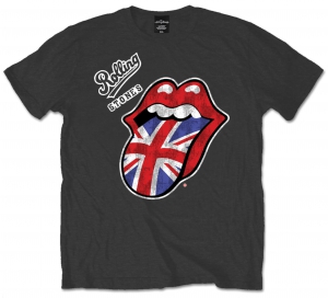 Rolling Stones British Tongue Charcoal Mens in the group Minishops / Rolling Stones at Bengans Skivbutik AB (V-2628390)