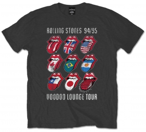 Rolling Stones VDoo Lounge Tongues Grey Mens TS in the group Minishops / Rolling Stones at Bengans Skivbutik AB (V-2628397)