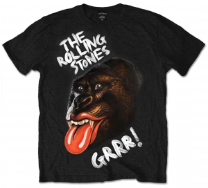 Rolling Stones Grrr Black Gorilla Mens Black T in the group Minishops / Rolling Stones at Bengans Skivbutik AB (V-2628412)