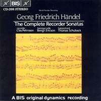 Handel George Frideric - Complete Recorder Sonatas