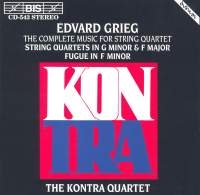 Grieg Edvard - String Quartet G Min/F Min/Fug
