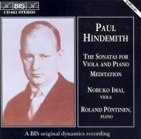 Hindemith Paul - Son For Vla Piano /Meditation