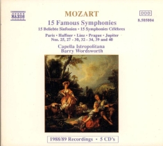Mozart Wolfgang Amadeus - 15 Famous Symphonies