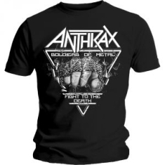 Anthrax Soilder Of Metal FTD Mens Black -  T-Shirt (M)
