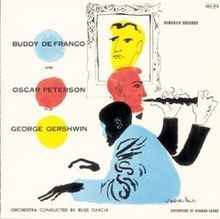Defranco Buddy / Oscar Peterson - Play Gershwin i gruppen CD / Jazz/Blues hos Bengans Skivbutik AB (3042596)