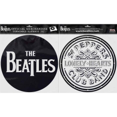 The Beatles - Drop T Logo & Sgt Pepper Drum Slipmat Pa