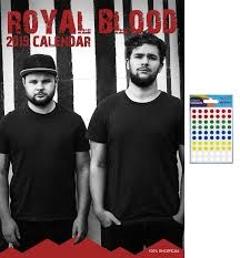 Royal Blood - 2019 Calender i gruppen Minishops / Royal Blood hos Bengans Skivbutik AB (3586756)