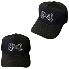 Ghost - Ghost Unisex Baseball Cap: Logo (Sonic Silver) i gruppen ÖVRIGT / Merch Kepsar o Mössor hos Bengans Skivbutik AB (3743757)