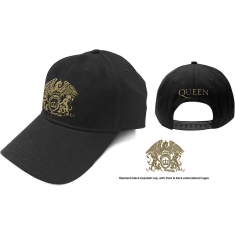 Queen - Gold Classic Crest Bl Baseball C