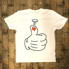 Peter Bjorn and John -  T-shirt - Breakin' Point Thumb - Vit