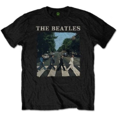 Beatles - The Beatles Unisex Premium Tee: Abbey Road & Logo