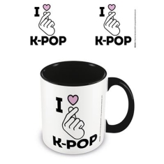 K-Pop - I Love K-Pop - Black Coloured Inner Mug