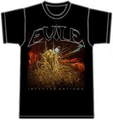 Evile - T/S Infected Nations Black (L)