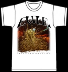 Evile - T/S Infected Nations White (M)