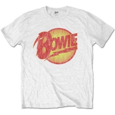 David Bowie - T-shirt - Vintage Diamond Dogs Logo (Men White)