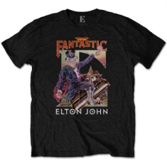 Elton John - T-shirt - Captain Fantastic (Men Black)