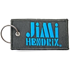 Jimi Hendrix - Jimi Hendrix Keychain: Stencil Logo (Double Sided Patch)