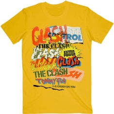 Clash - The Clash Unisex Tee: Singles Collage Text
