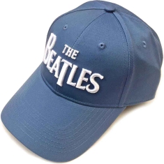 The Beatles - White Drop T Logo Denim Baseball C