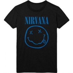 Nirvana - Nirvana Unisex Tee : Blue Smiley