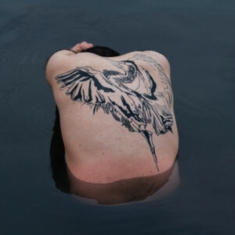 Jodi - Blue Heron (Metallic Silver Vinyl)