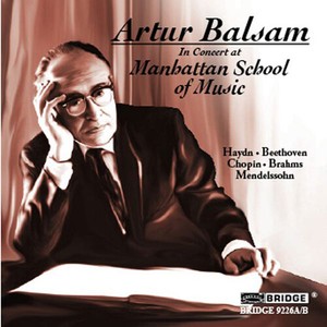 Balsam Artur - In Concert At Manhattan School Of Music