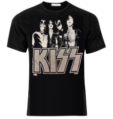 Kiss - Kiss T-Shirt 1976 Silver Logo