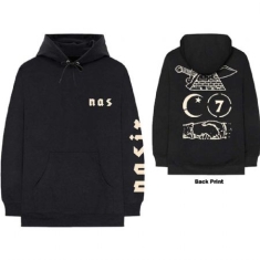 Nas - Unisex Pullover Hoodie: Symbols (Back Pr