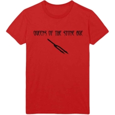 Queens Of The Stone Age - Deaf Songs Uni Red T-Shirt  (L)