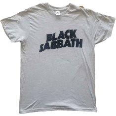 Black Sabbath - Black Wavy Logo Uni Grey   