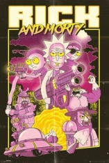 Rock And Morty Action Movie Poster i gruppen ÖVRIGT / Merchandise hos Bengans Skivbutik AB (4137260)