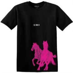Lil Nas X - Unisex T-Shirt: Pink Horses