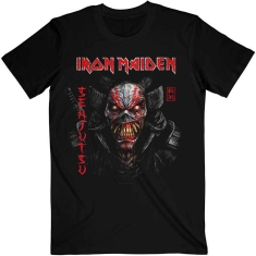 Iron Maiden - Iron Maiden Unisex T-Shirt : Senjutsu Black Cover Vertical Logo