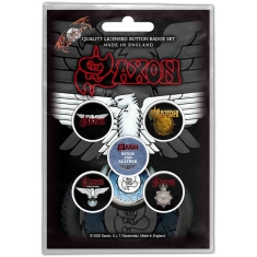 Saxon - Wheels Of Steel Button Badge Pack