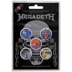 Megadeth - Vic Rattlehead Button Badge Pack