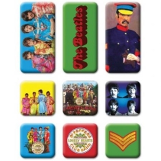 The beatles - Sgt Pepper 9 Piece Set Magnet